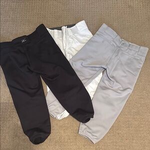 Mizuno Black, White, and Gray Softball pants